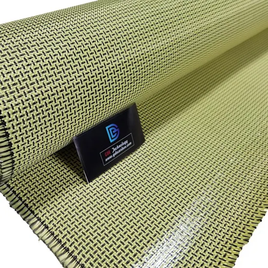 China Factory Lowest Hybrid 3K Fiber Yellow Carbon Fiber Aramid Fabric with Manufacturer Price